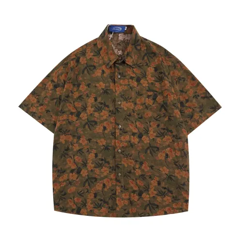 Floral casual trend short-sleeved shirt