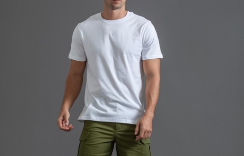 Solid color fashion trend T-shirt