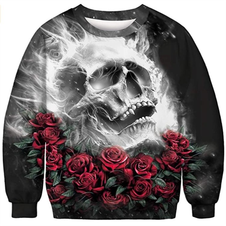 Printed fashion trend crewneck sweatshirt
