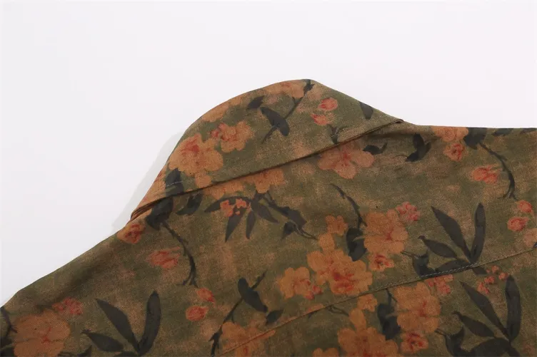 Floral casual trend short-sleeved shirt