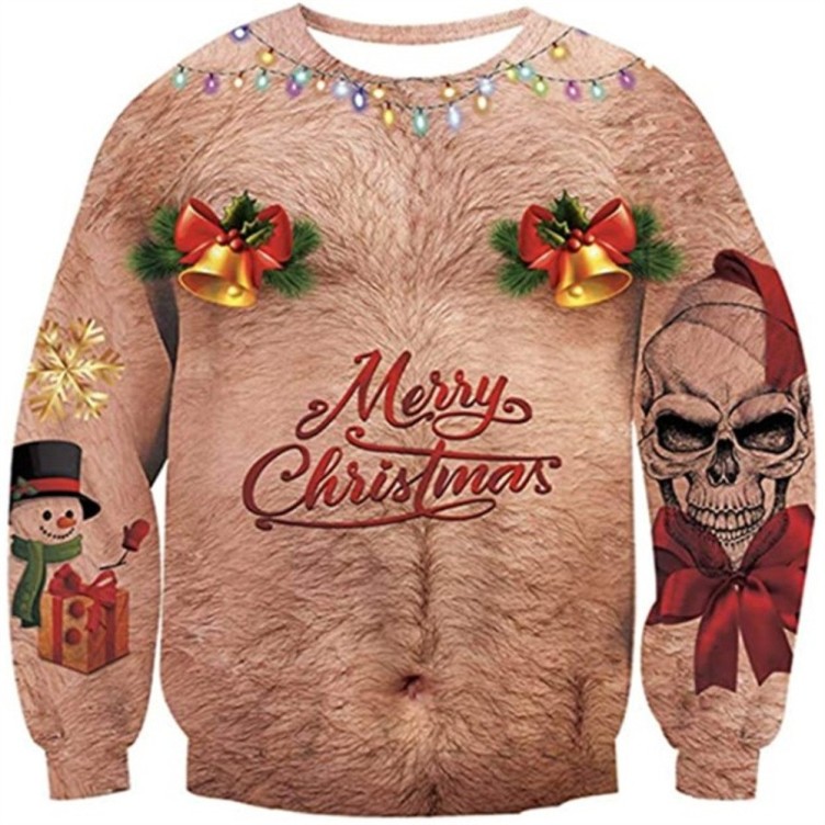 Printed fashion trend crewneck sweatshirt