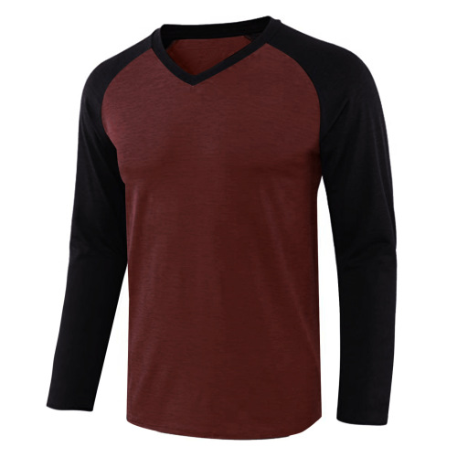 Long sleeves contrast raglan T-shirt