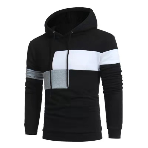 Fashionable color-block trend hoodie