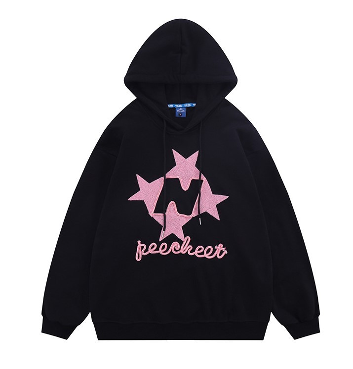 Printed loose fashion trend hoodie