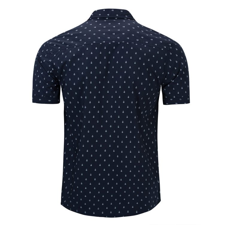 Printed short-sleeved fashion trend shirt