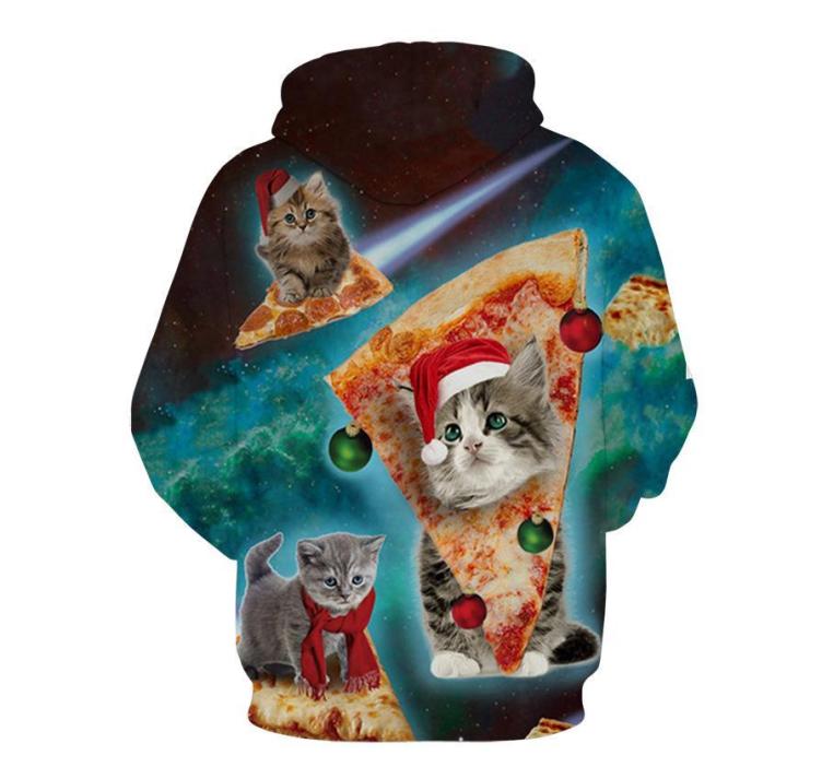 Digital printed casual fashion trend hoodie