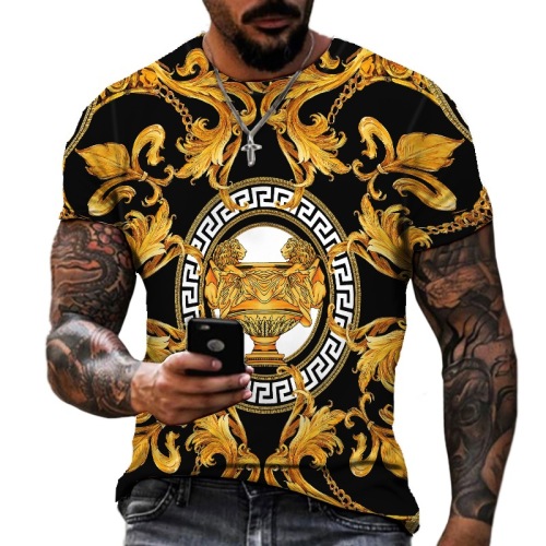 Printed loose fashion men's T-shirt