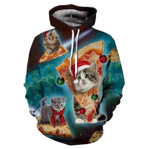 Digital printed casual fashion trend hoodie