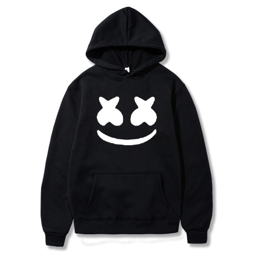 Smiley print fashion casual trend hoodie
