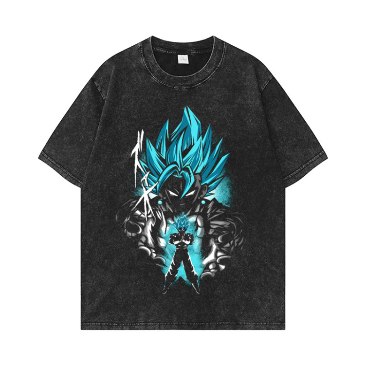 Printed crewneck casual fashion T-shirt