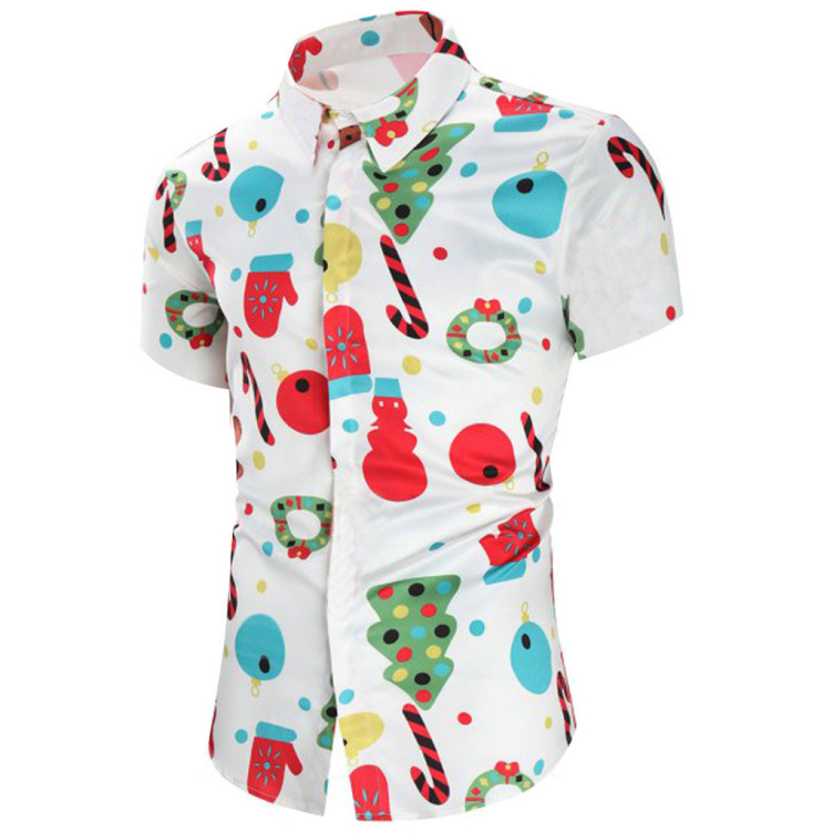 Digital printing trendy casual shirt