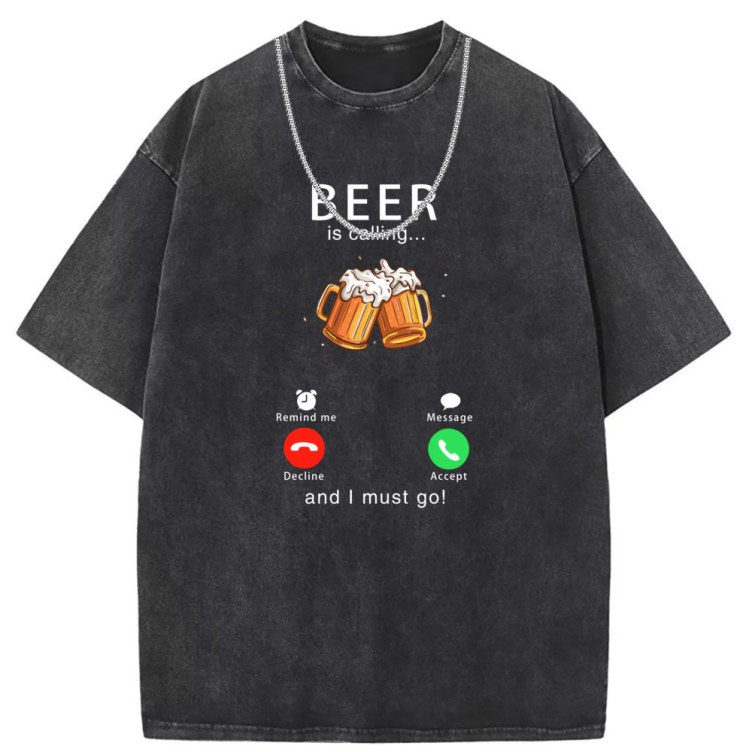 Printed short-sleeved loose T-shirt