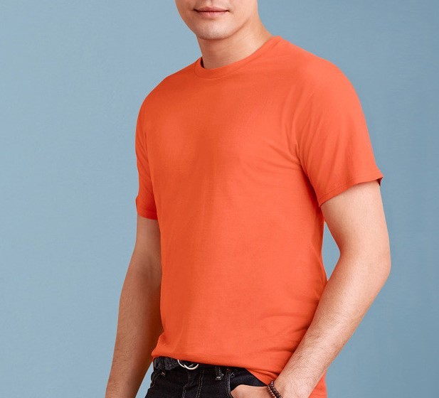 Cotton crewneck casual T-shirt