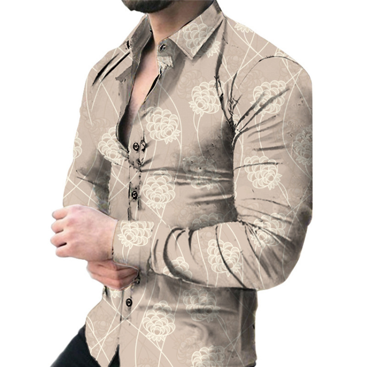 Printed trend cardigan fashion shirt