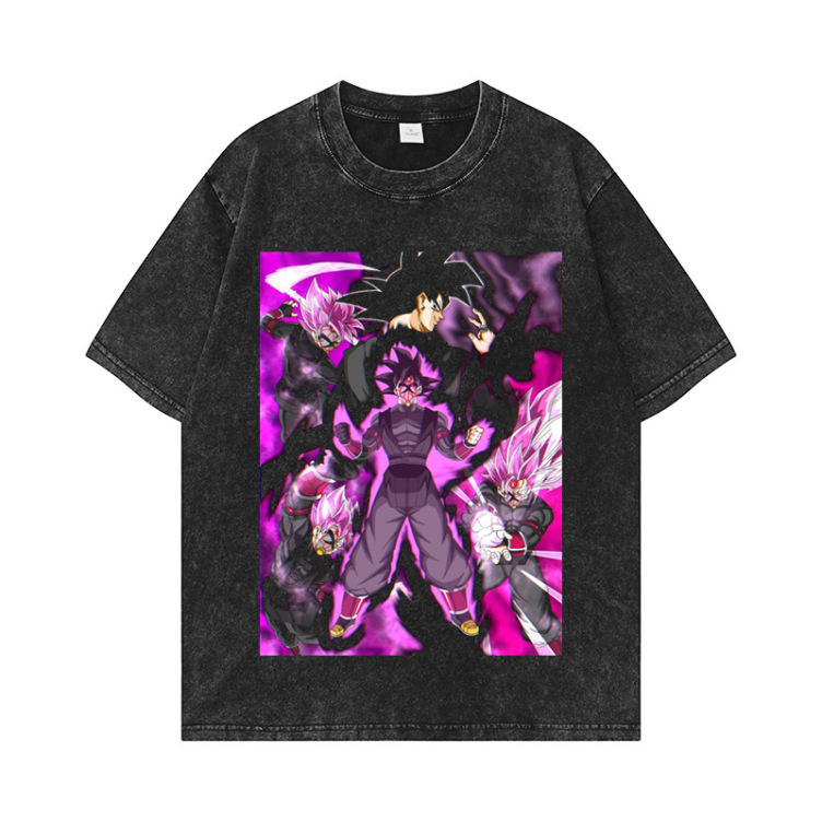 Printed crewneck casual fashion T-shirt