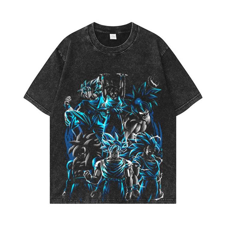 Printed crewneck casual fashion T-shirt