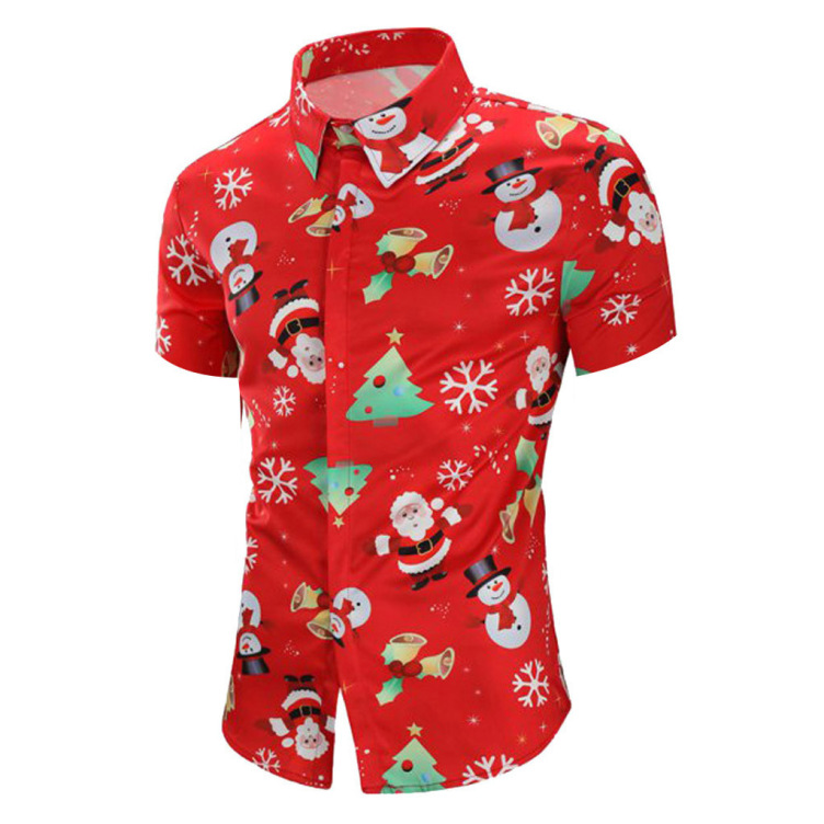 Digital printing trendy casual shirt