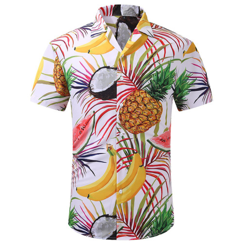 Printed casual trend short sleeved fashion shirt