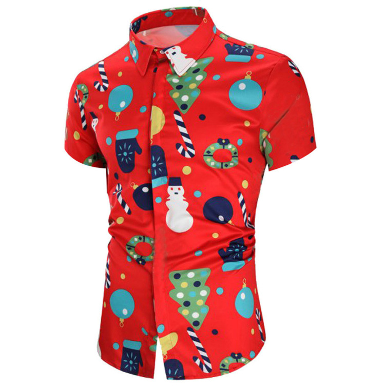 Digital printing trendy casual shirt