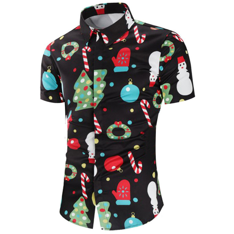 Digital printing trendy casual shirt