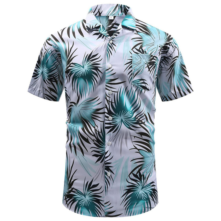 Printed casual trend short sleeved fashion shirt
