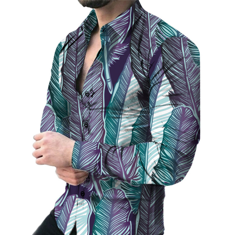 Printed trend cardigan fashion shirt