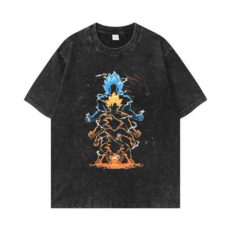 Printed crewneck casual fashion T-shirt