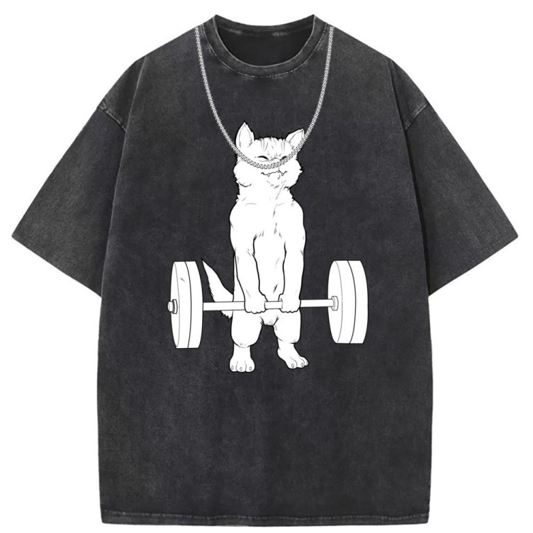 Printed short-sleeved loose T-shirt