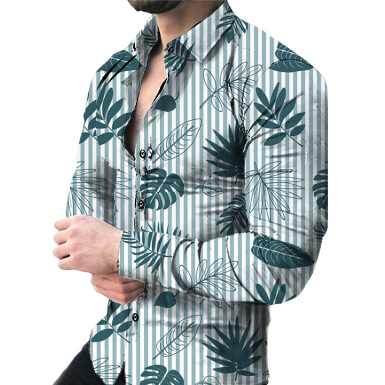 Printed trend cardigan fashion shirt