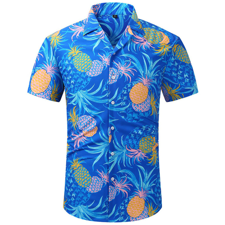 Printed casual trend short sleeved fashion shirt