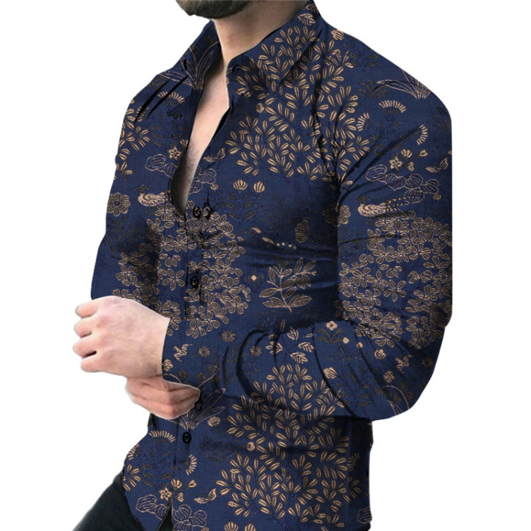 Printed trend cardigan fashion shirt