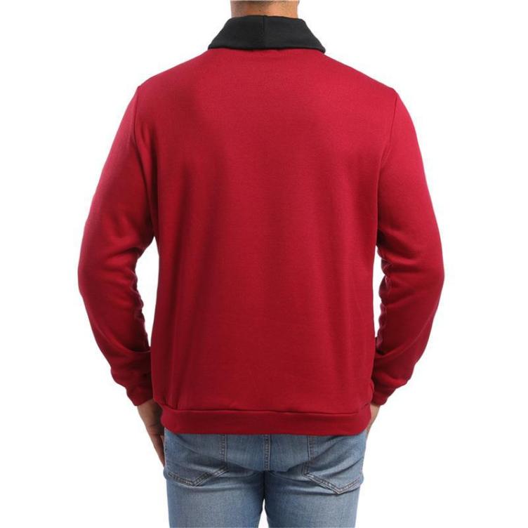Color-block casual sports trend sweatshirt