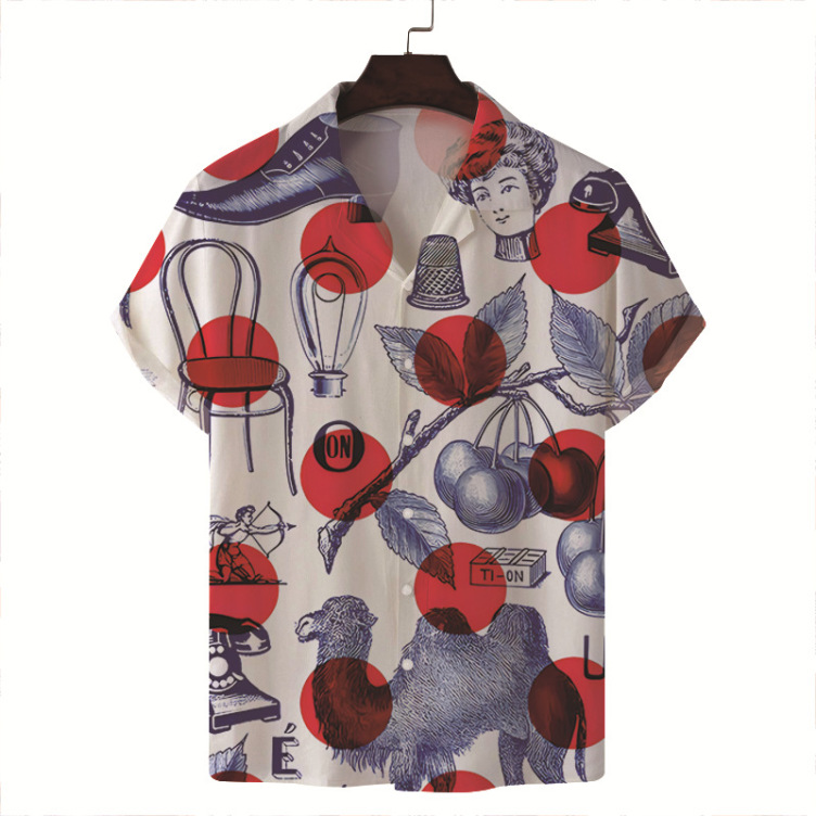 Printed casual statement trend shirt