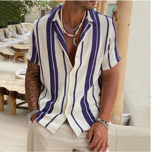 Vertical striped fashion trend shirt