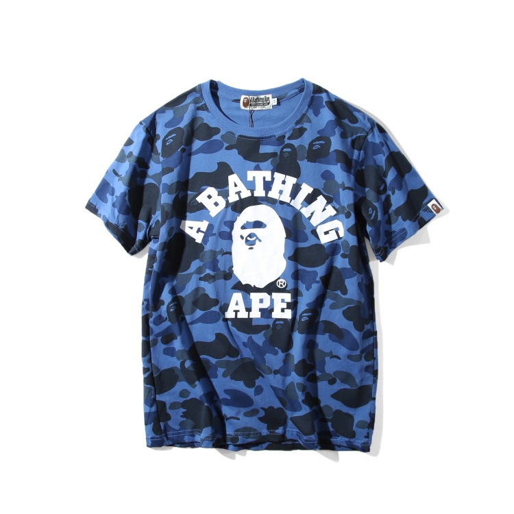 Printed men's short-sleeved trend T-shirt