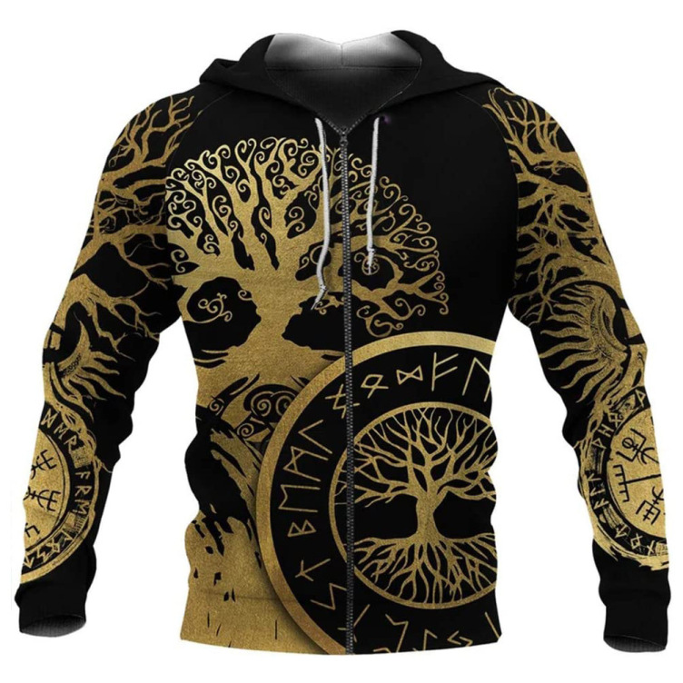 Digital printed casual fashion trend hoodie