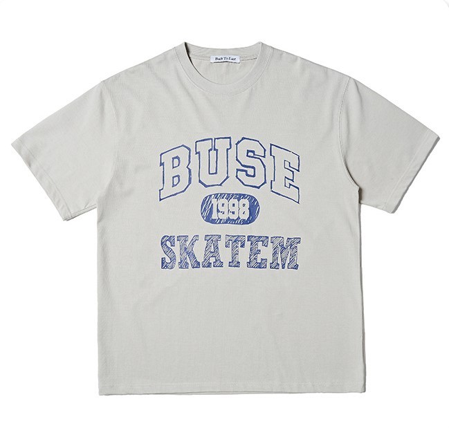 Monogram offset cotton casual trend T-shirt