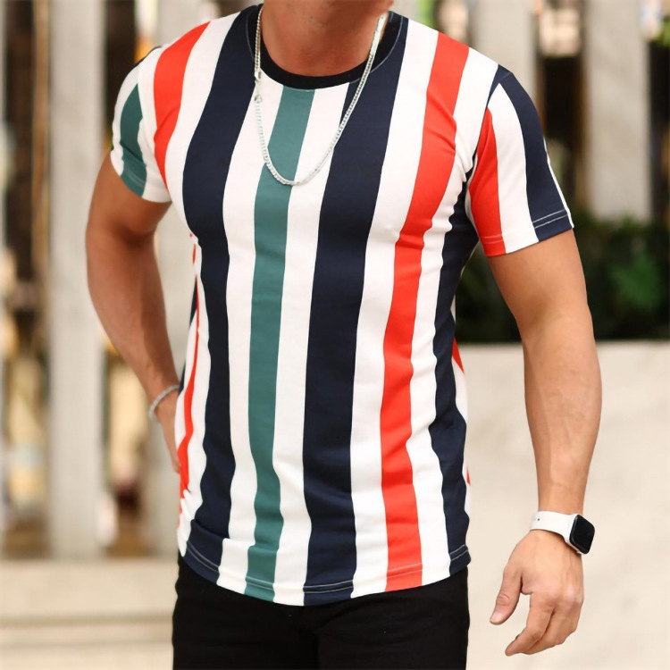 Digital print slim fit trend T-shirt