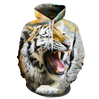 Digital printed casual trend hoodie