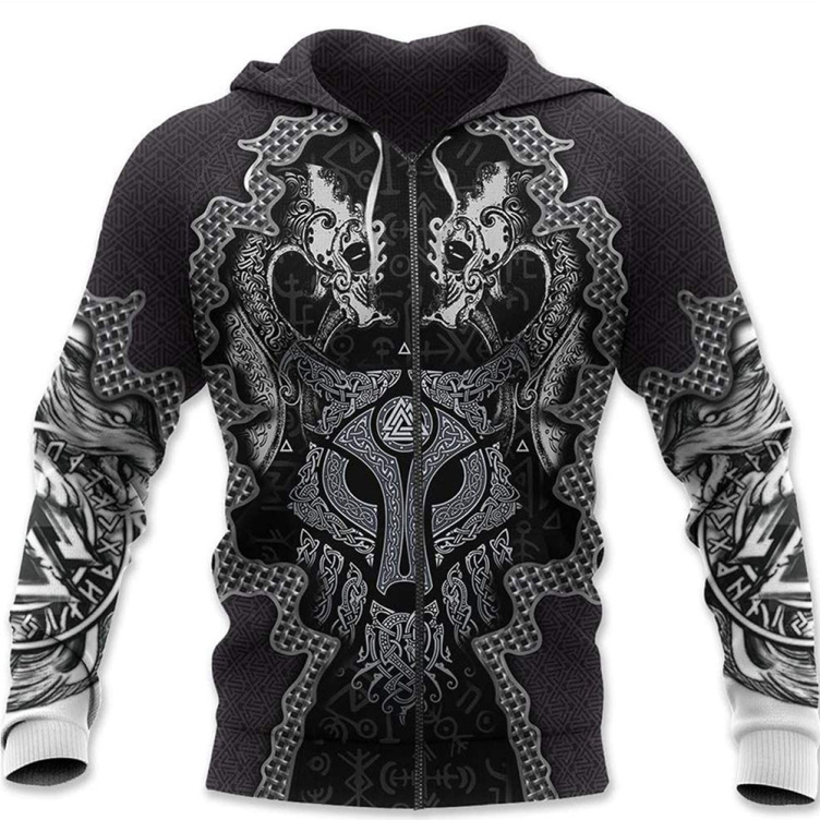 Digital printed casual fashion trend hoodie