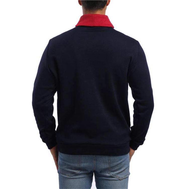 Color-block casual sports trend sweatshirt