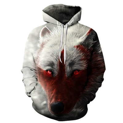 Digital printed casual trend hoodie