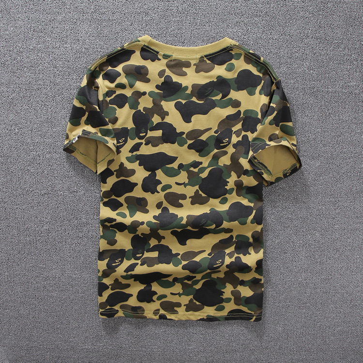 Printed men's short-sleeved trend T-shirt