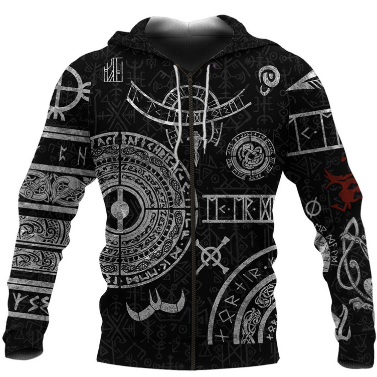 Digital printed casual fashion trend hoodie