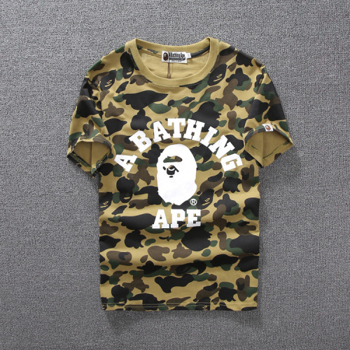 Printed men's short-sleeved trend T-shirt