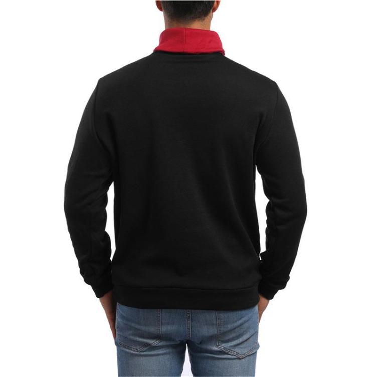 Color-block casual sports trend sweatshirt
