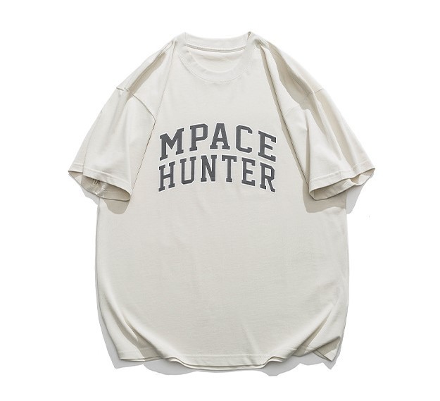 Monogram offset cotton casual trend T-shirt