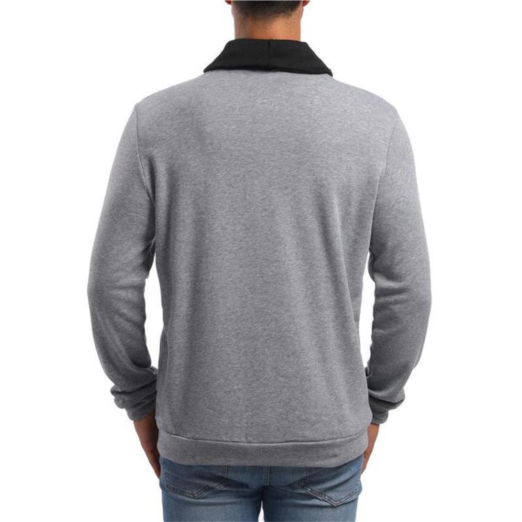 Color-block casual sports trend sweatshirt