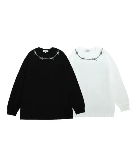 Monogram trendy loose crewneck long sleeve T-shirt