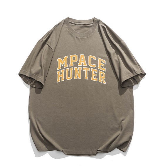 Monogram offset cotton casual trend T-shirt